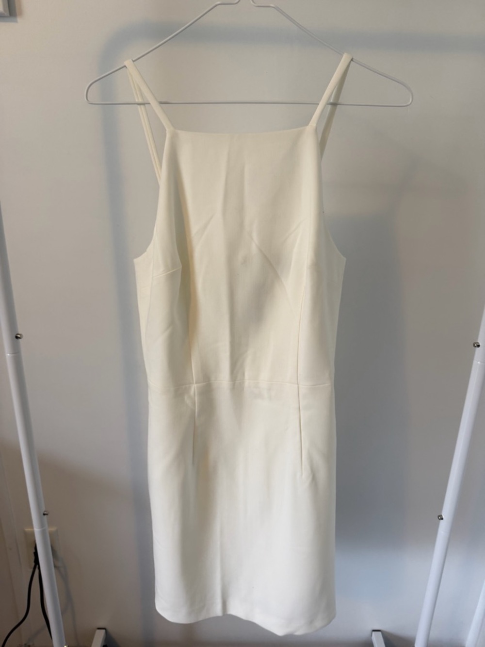 Women's Cream Square-Neck Slip Dress